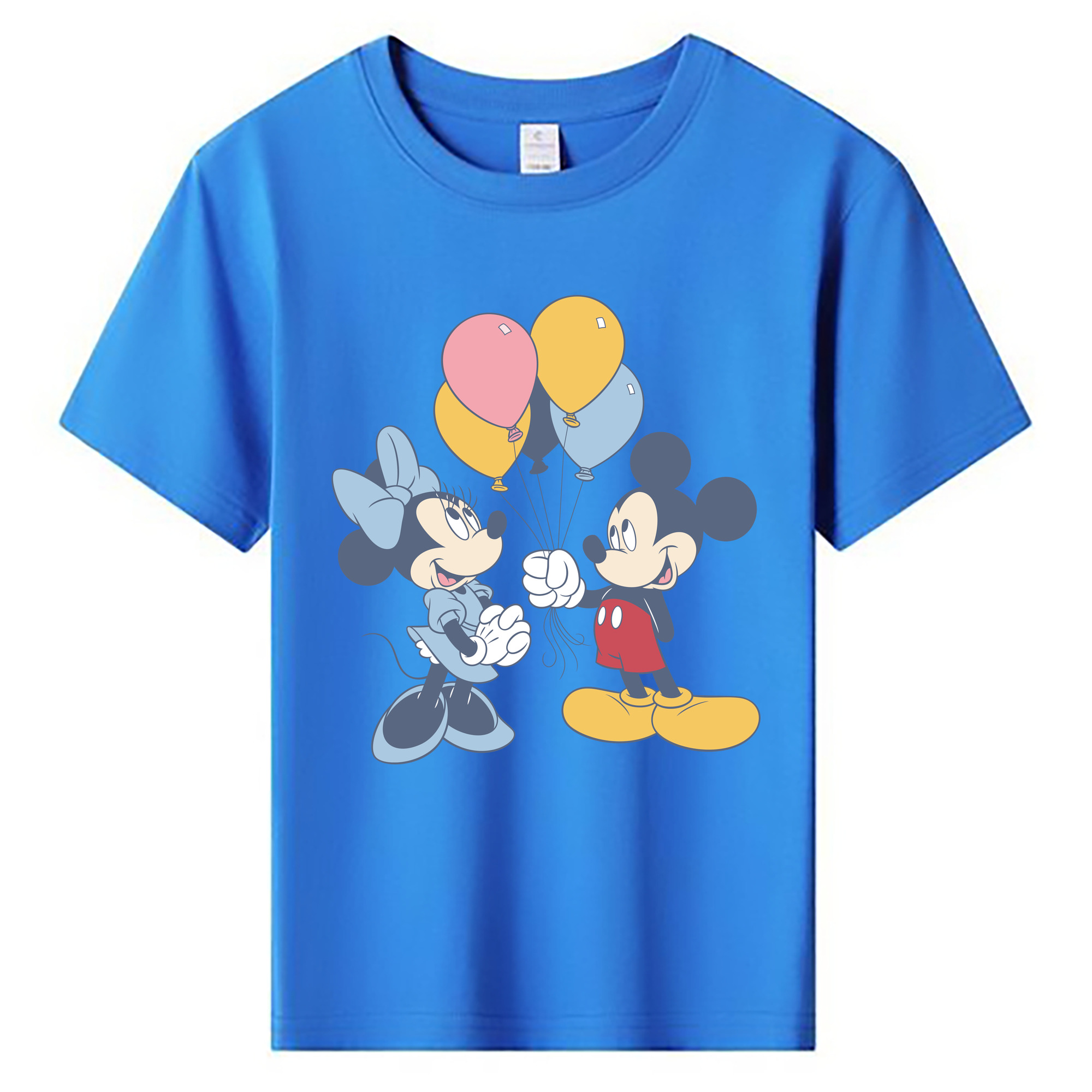 ミッキーマウス Mickey Mouse 綿100％キッズTシャツ（フロントプリント）